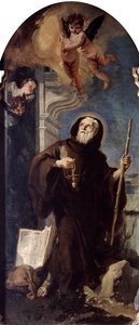 Extase van Sint Franciscus van Paula, 18e eeuw door Giovanni Battista Tiepolo