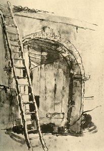 Poort, midden 18e eeuw, 1928 door Giovanni Battista Tiepolo