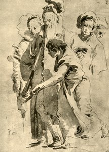 Groep figuren door Giovanni Battista Tiepolo