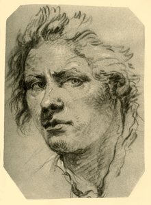 Hoofd van een jongere, midden 18e eeuw, 1928 door Giovanni Battista Tiepolo