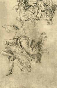 Zwevende Genieën, 1752-1753 door Giovanni Battista Tiepolo