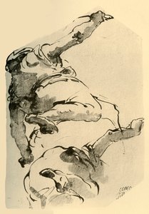 Knielende figuur, gezien van achteren, 1743-1744, 1928