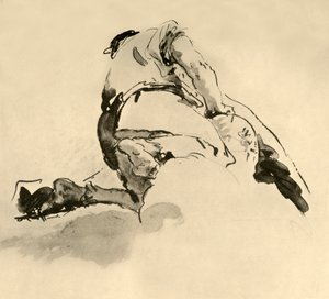 Knielende Figuur gezien van achteren, midden 18e eeuw, 1928 door Giovanni Battista Tiepolo