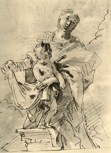 Madonna en kind door Giovanni Battista Tiepolo