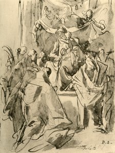 Madonna op de troon met heiligen, midden 18e eeuw, 1928