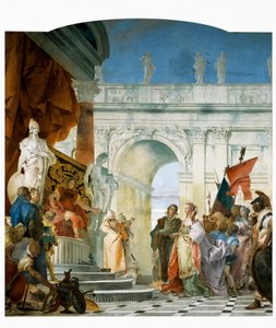 Grootmoedigheid van Scipio (detail) door Giovanni Battista Tiepolo