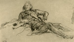 Officier rustend, 1752-1753, 1928