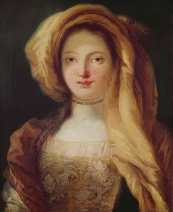 Portret van zijn vrouw