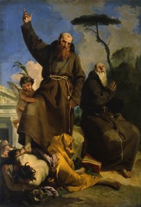 Sint Fidelis van Sigmaringen en Sint Jozef van Leonessa door Giovanni Battista Tiepolo