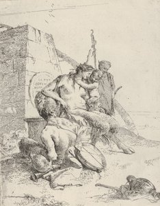 Satyrfamilie met de obelisk, uit de Scherzi