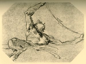 Satyr die een festoen ophoudt, c. 1761, 1928