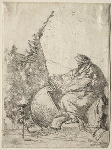 Scherzi di Fantasia: De filosoof door Giovanni Battista Tiepolo