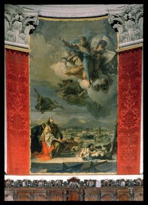 St. Thecla die de Stad van de Pest Bevrijdt