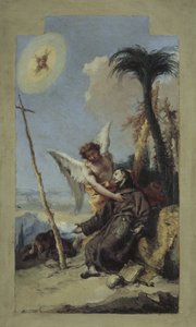 Stigmatisatie van Sint Franciscus, 1767 door Giovanni Battista Tiepolo