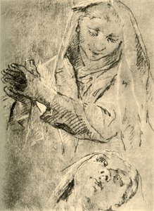 Studies van een Madonna, midden 18e eeuw, 1928