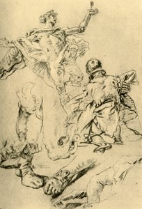 Studie voor een pagina in de Kaisersaal, 1751-1752, 1928
