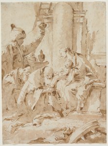 De Aanbidding der Wijzen, ca. 1740 door Giovanni Battista Tiepolo