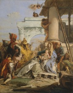 De aanbidding der wijzen, eind jaren 1750 door Giovanni Battista Tiepolo