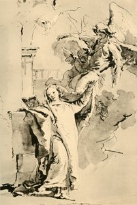 De annunciatie, midden 18e eeuw, 1928 door Giovanni Battista Tiepolo