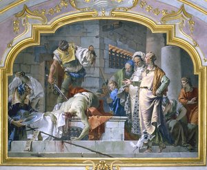 De onthoofding van Johannes de Doper, 1732-33 door Giovanni Battista Tiepolo