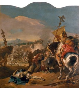 De Verovering van Carthago, 1725-29 door Giovanni Battista Tiepolo