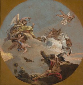 De wagen van Aurora, ca. 1734 door Giovanni Battista Tiepolo