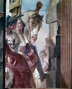 Het gevolg van Cleopatra door Giovanni Battista Tiepolo