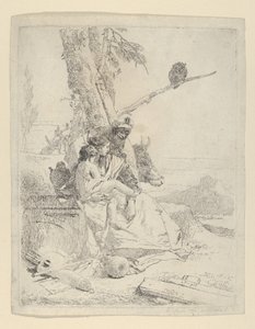 De familie van de oosterse boer, uit de Scherzi