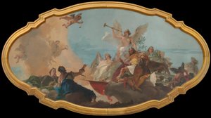 De Verheerlijking van de Barbaro Familie door Giovanni Battista Tiepolo