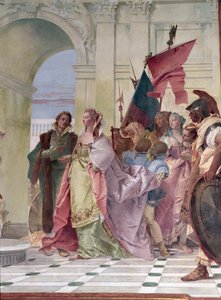 De Grootmoedigheid van Scipio (detail) door Giovanni Battista Tiepolo