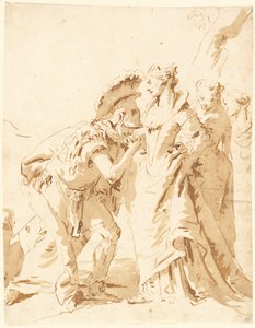 De ontmoeting van Antony en Cleopatra door Giovanni Battista Tiepolo