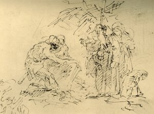 De opening van een graf, midden 18e eeuw, 1928