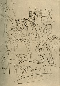 Twee vrouwen, Eros en een soldaat, midden 18e eeuw, 1928