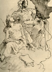 Twee vrouwen, midden 18e eeuw door Giovanni Battista Tiepolo
