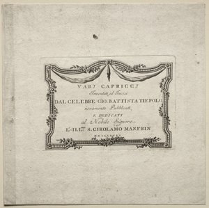 Verschillende Caprices door Giovanni Battista Tiepolo