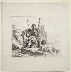 Verschillende Caprices: De Drie Soldaten en de Jongen, 1785
