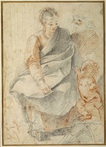 De Heilige Familie door Giovanni Battista Vanni