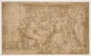 Het Avondmaal in Emmaüs door Giovanni Battista Zelotti
