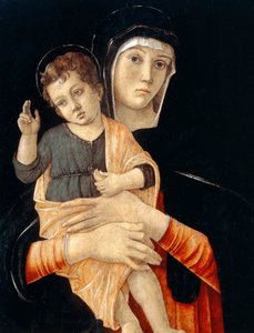 Madonna en kind, 1475-1480 door Giovanni Bellini