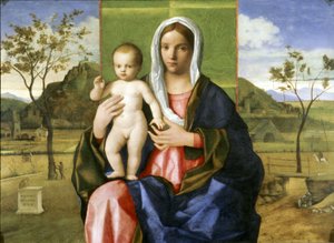 Madonna en kind zegenen door Giovanni Bellini