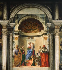 Madonna tussen vier heiligen (fresco)
