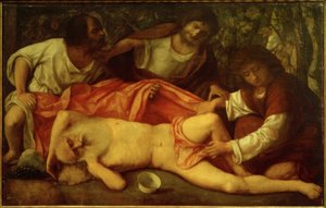 De Dronkenschap van Noach door Giovanni Bellini