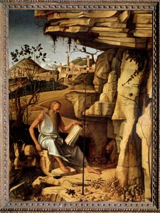 Sint Hiëronymus in de woestijn