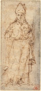 Sint Lodewijk van Toulouse met een Staf door Giovanni Bellini