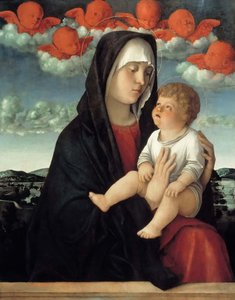 De Maagd en kind, ca. 1500 door Giovanni Bellini