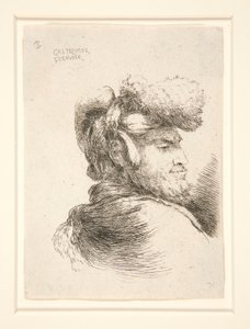 Een Man in Profiel, naar rechts gedraaid, uit de serie Les petites tetes d