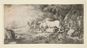 Dieren die de Ark van Noach Binnenkomen