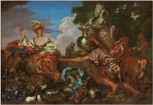 Circe verandert de metgezellen van Odysseus in zwijnen door Giovanni Benedetto Castiglione