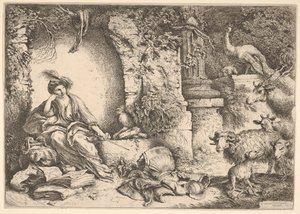 Circe verandert de metgezellen van Ulysses in beesten