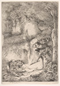 Het vinden van de lichamen van de heiligen Petrus en Paulus door Giovanni Benedetto Castiglione